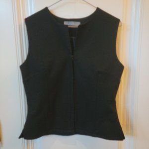 BCIM Collection Wool Blend Zip Vest
